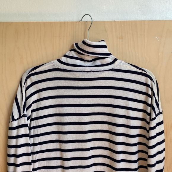 JCrew | Strip Turtle Neck Top S - Picture 5 of 7